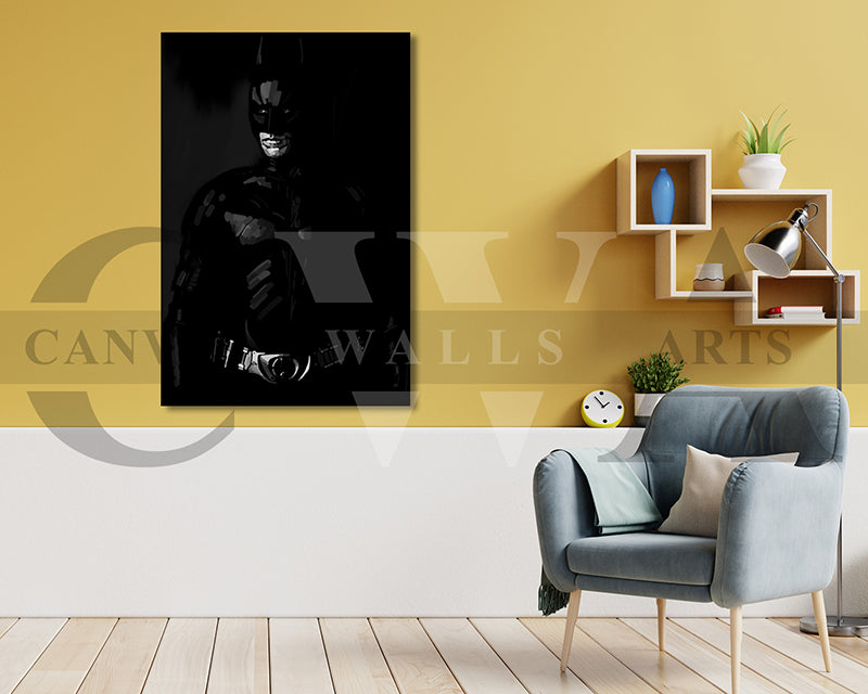 The Dark Knight Canvas Wall Art Movie Poster Print