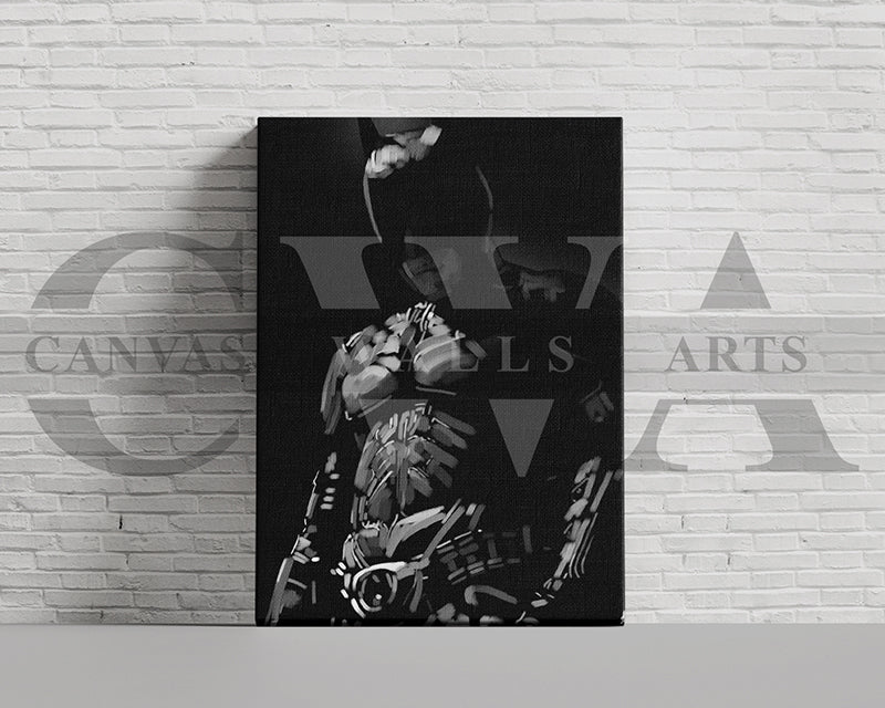 The Dark Knight Canvas Wall Art Abstract Movie Poster