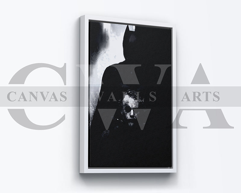 The Dark Knight Canvas Wall Art Abstract Movie Poster