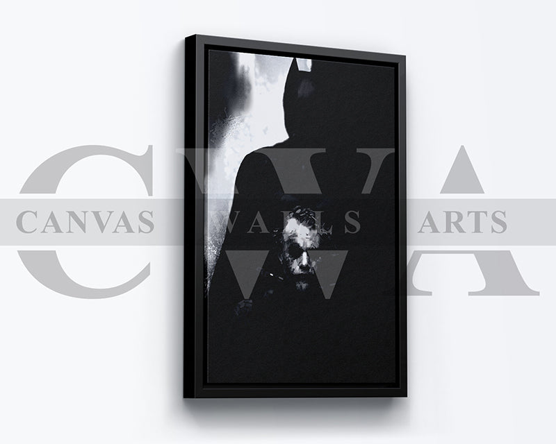 The Dark Knight Canvas Wall Art Abstract Movie Poster