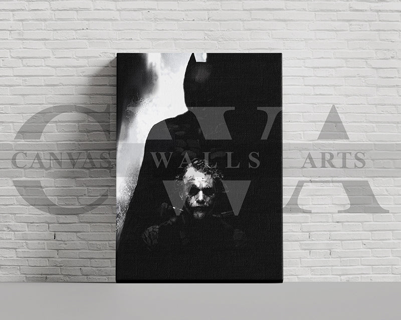 The Dark Knight Canvas Wall Art Abstract Movie Poster