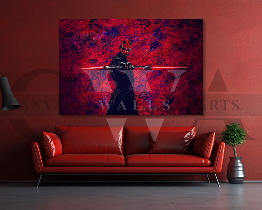 The Darth Maul Canvas Wall Art
