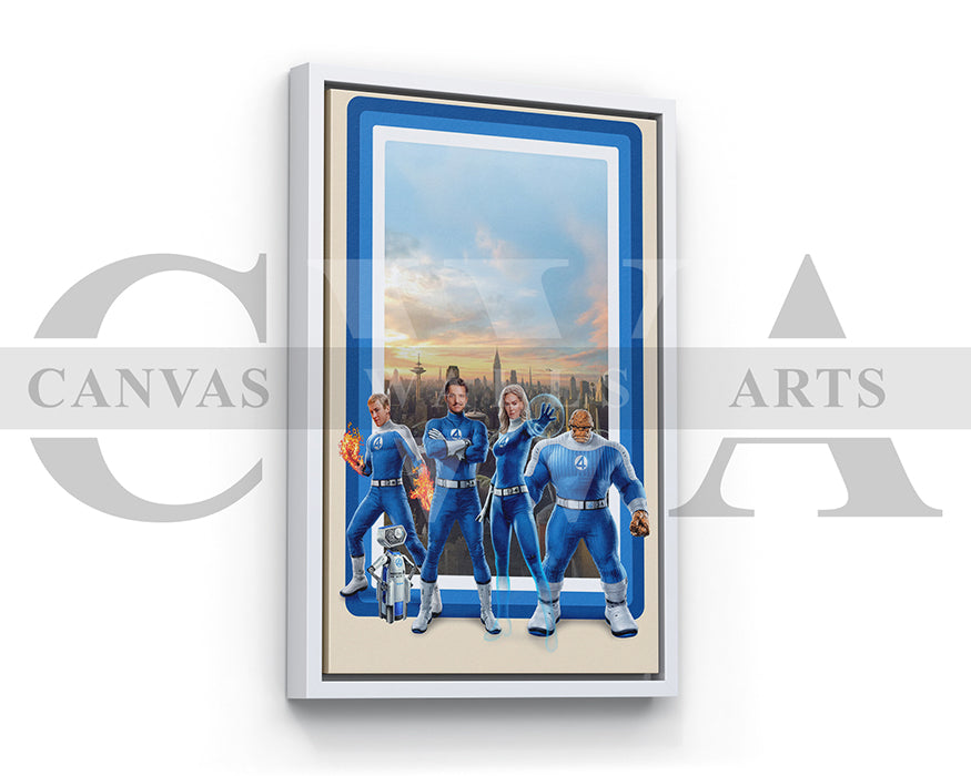 The Fantastic Four First Steps 2025 Canvas Wall Art