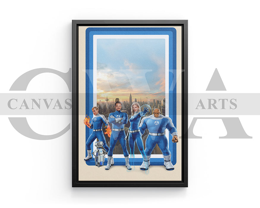 The Fantastic Four First Steps 2025 Canvas Wall Art