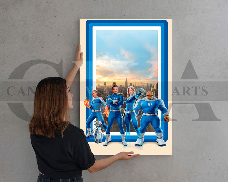 The Fantastic Four First Steps 2025 Canvas Wall Art