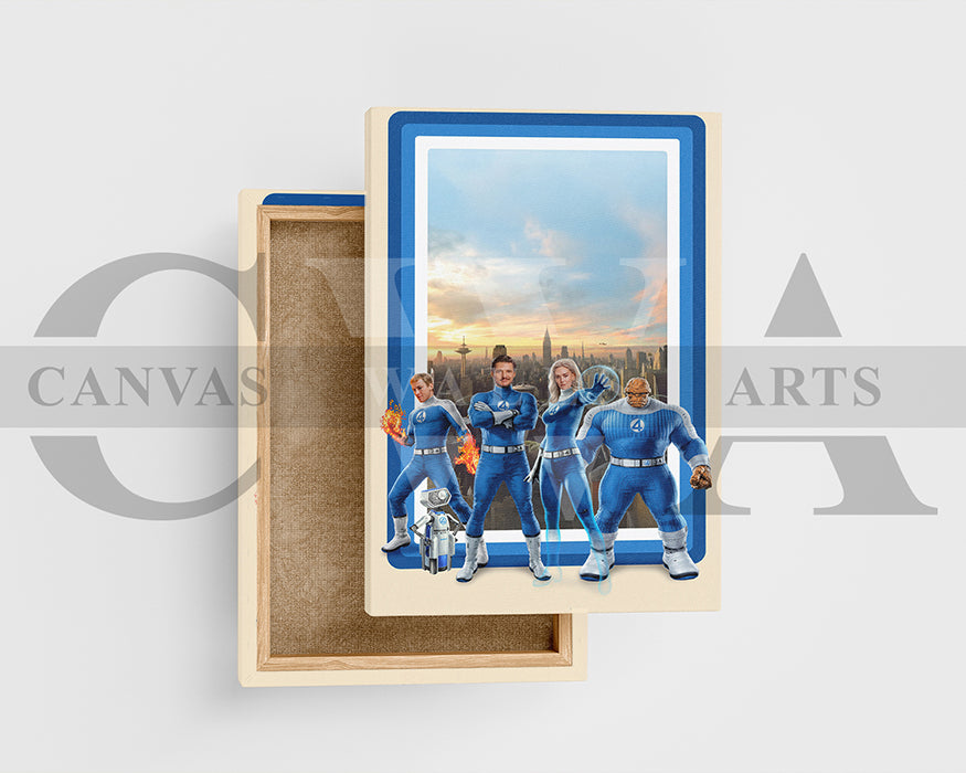 The Fantastic Four First Steps 2025 Canvas Wall Art