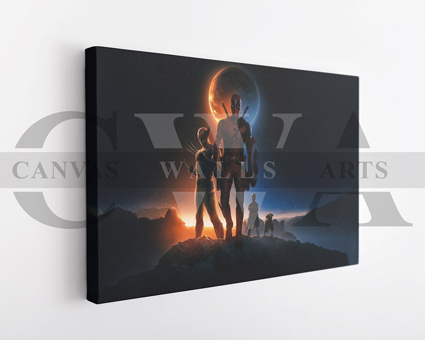 The Rise Of Deadpool And Wolverine Canvas Wall Art