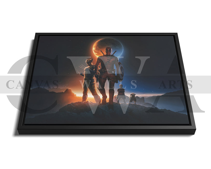 The Rise Of Deadpool And Wolverine Canvas Wall Art