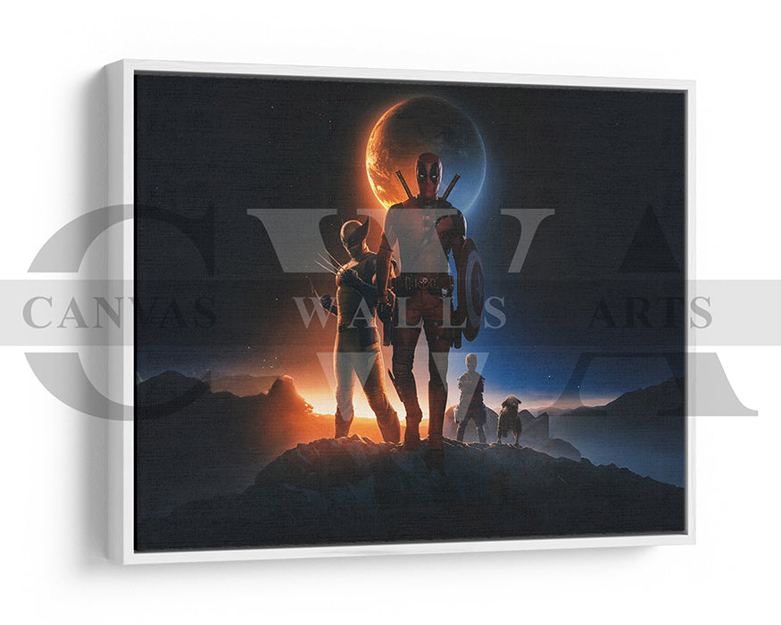 The Rise Of Deadpool And Wolverine Canvas Wall Art