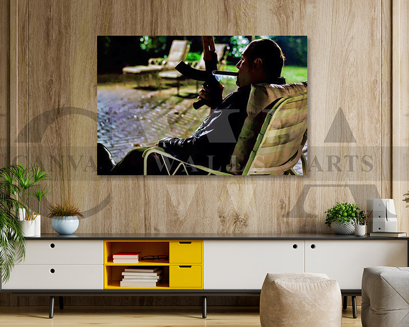The Sopranos Tony Soprano Smoking Cigar Canvas Wall Art Movie Oil Painting Canvas Print