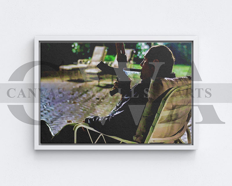 The Sopranos Tony Soprano Smoking Cigar Canvas Wall Art Movie Oil Painting Canvas Print