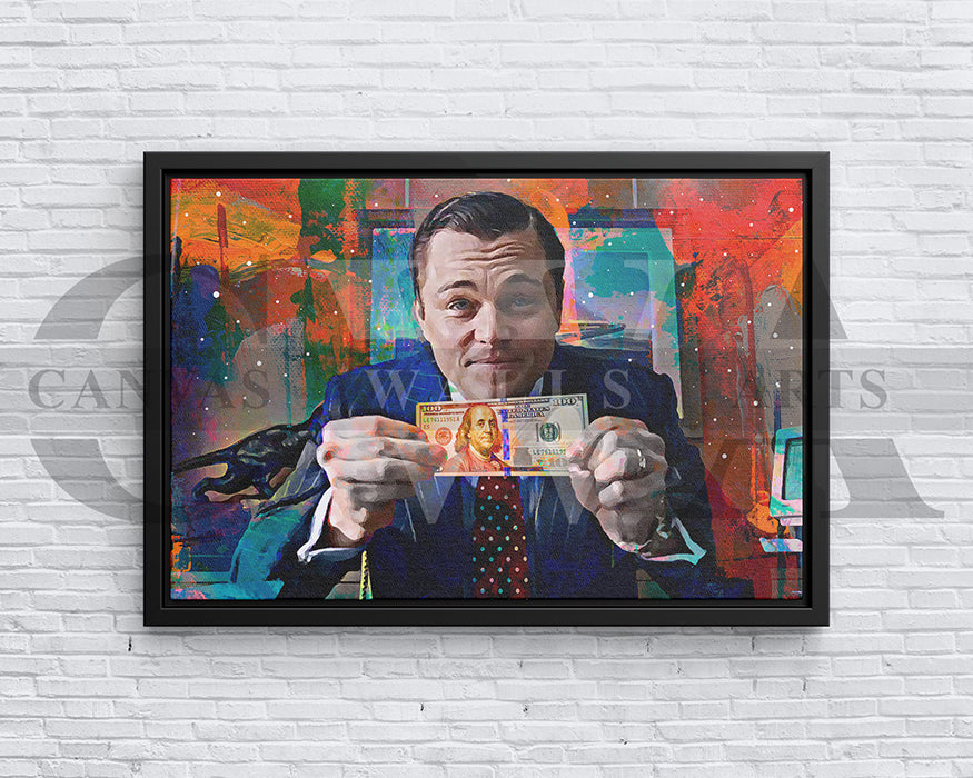 The Wolf of Wall Street Canvas Wall Art Abstract Movie Poster
