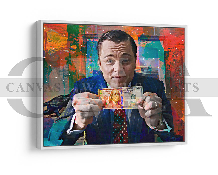 The Wolf of Wall Street Canvas Wall Art Abstract Movie Poster