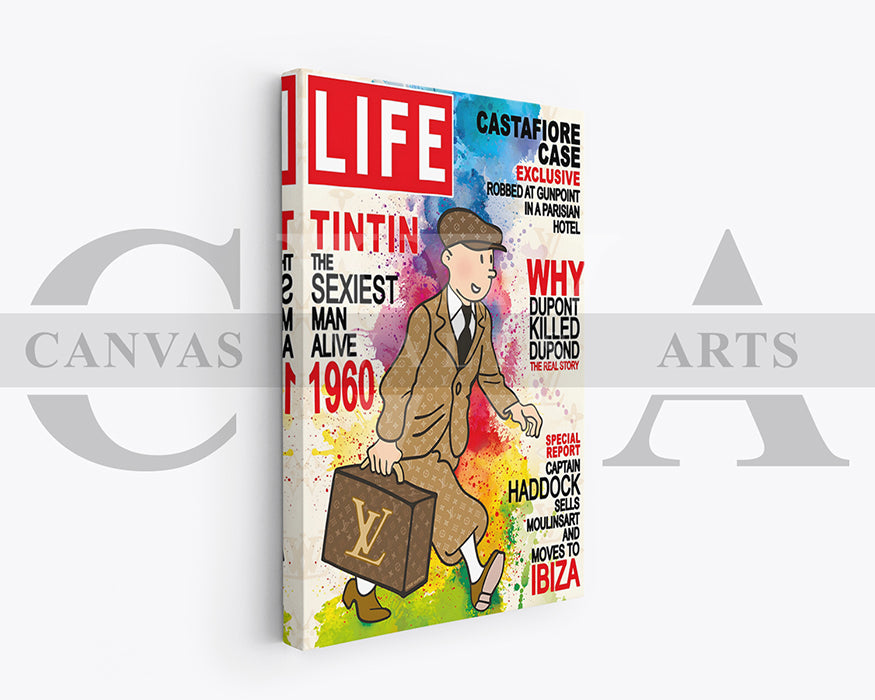 TinTin Life Canvas Wall Art
