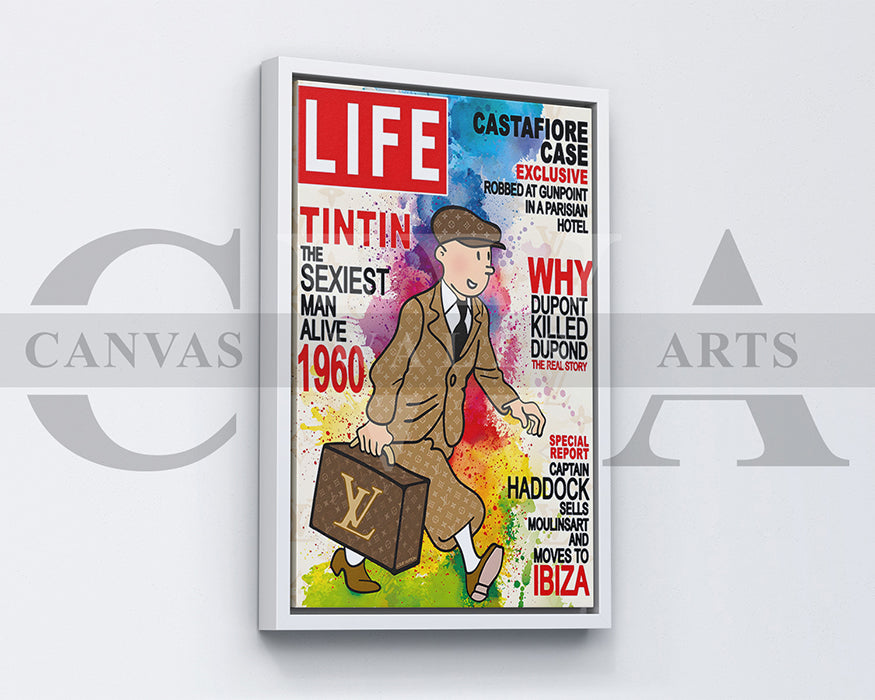 TinTin Life Canvas Wall Art