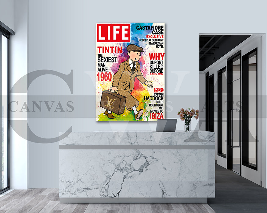 TinTin Life Canvas Wall Art