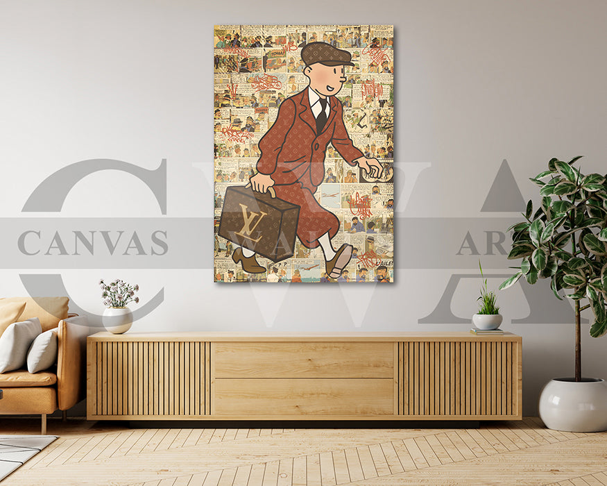 Tintin Canvas Wall Art