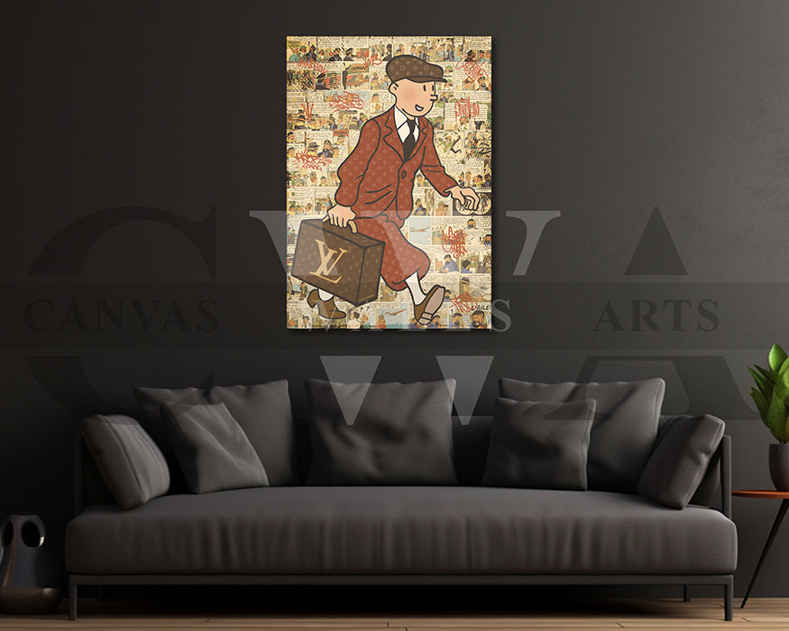 Tintin Canvas Wall Art