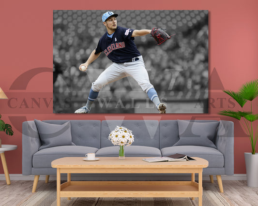 baseball player print