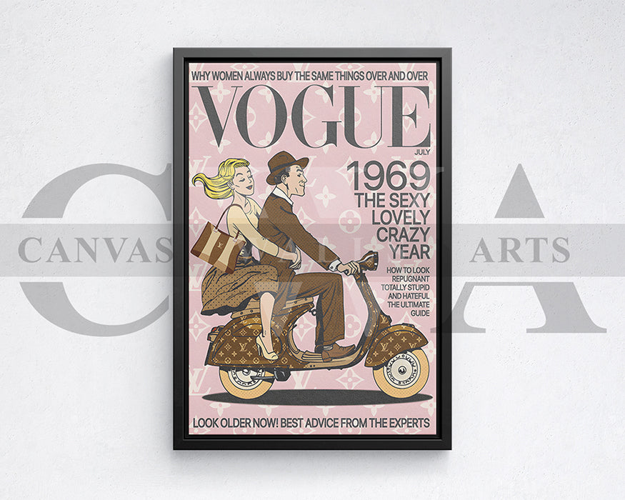 Vogue July 1969 Canvas Wall Art