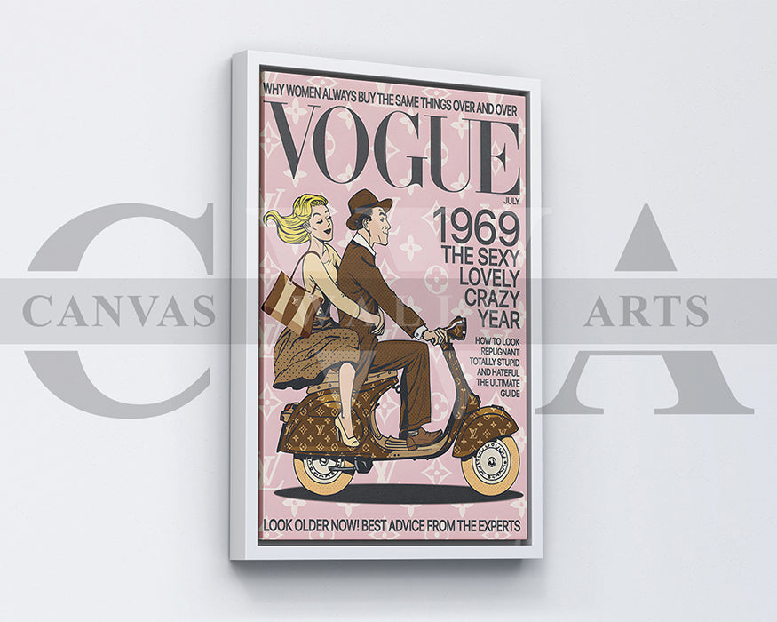 Vogue July 1969 Canvas Wall Art