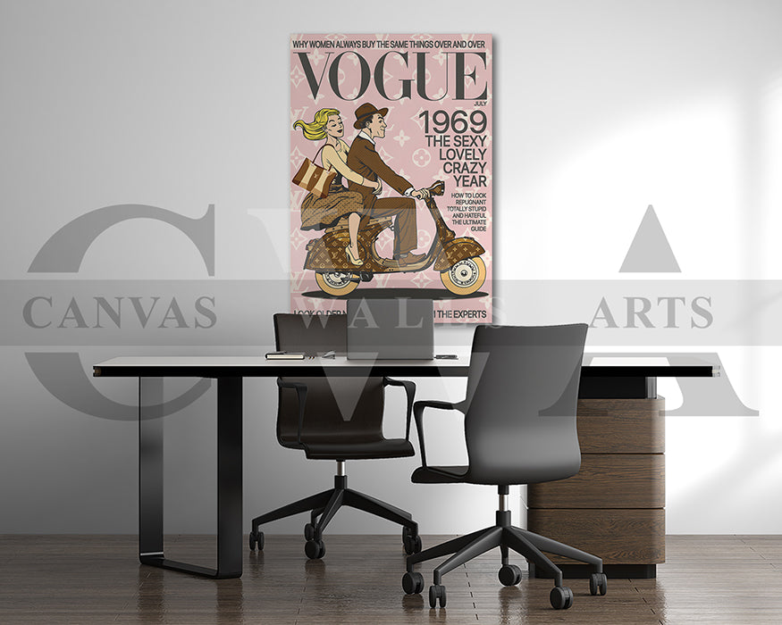 Vogue July 1969 Canvas Wall Art