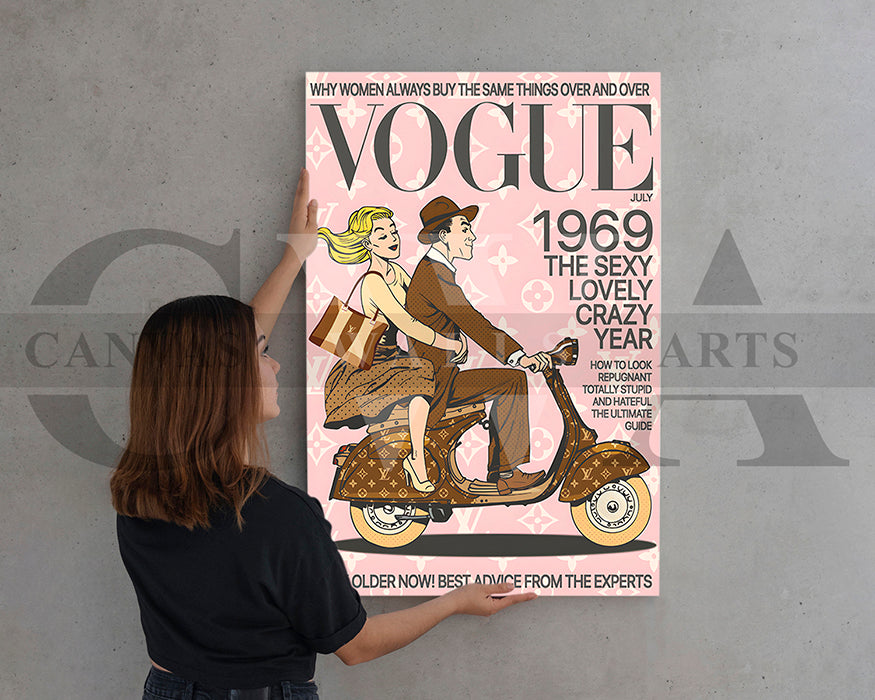 Vogue July 1969 Canvas Wall Art