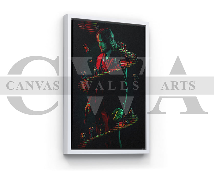 Wick Is Pain Canvas Wall Art