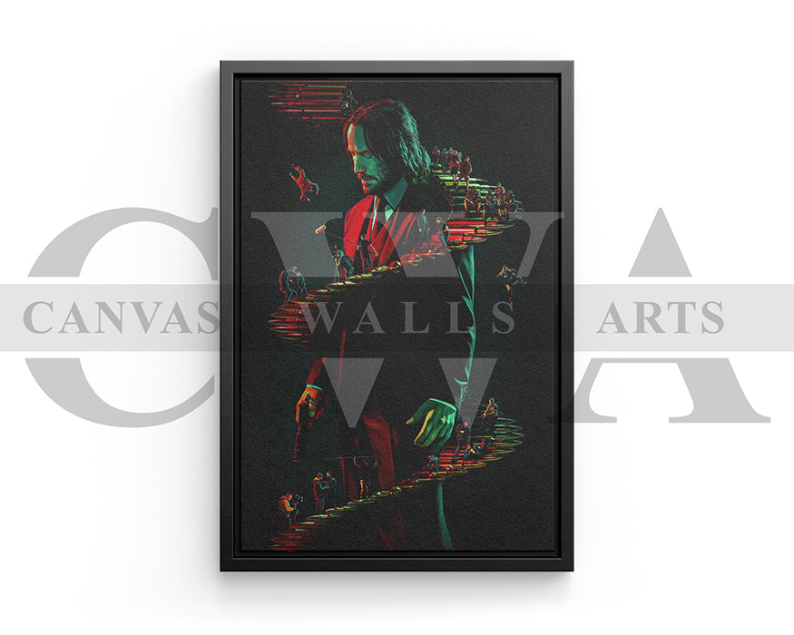 Wick Is Pain Canvas Wall Art