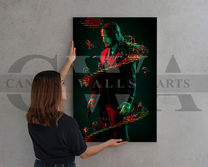 Wick Is Pain Canvas Wall Art