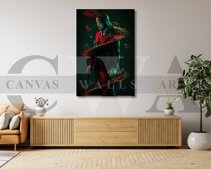 Wick Is Pain Canvas Wall Art