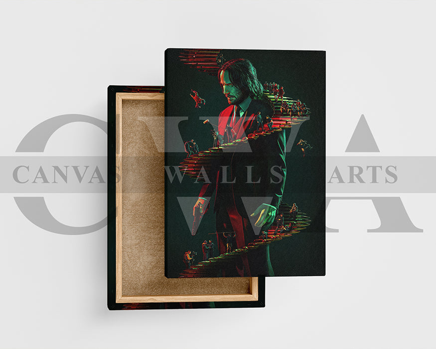 Wick Is Pain Canvas Wall Art