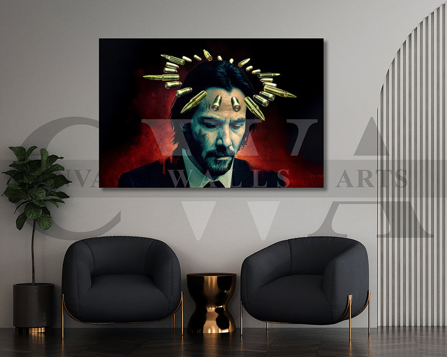 Wick Is Pain Poster Canvas Wall Art
