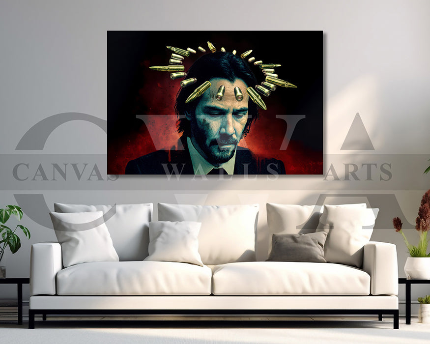 Wick Is Pain Poster Canvas Wall Art