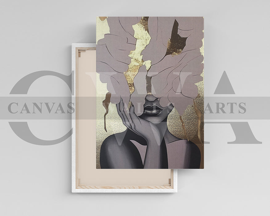 Woman Abstract Painting Canvas Print