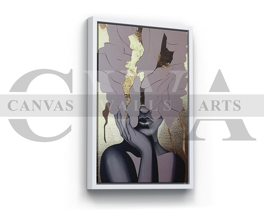 Woman Abstract Painting Canvas Print