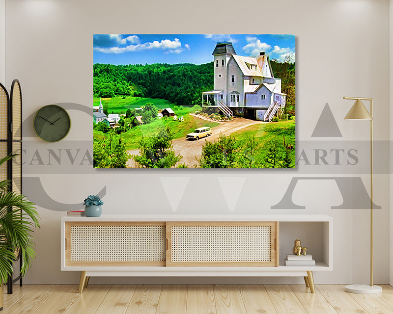 Beetlejuice The House Canvas Wall Art Movie Oil Painting Canvas Print