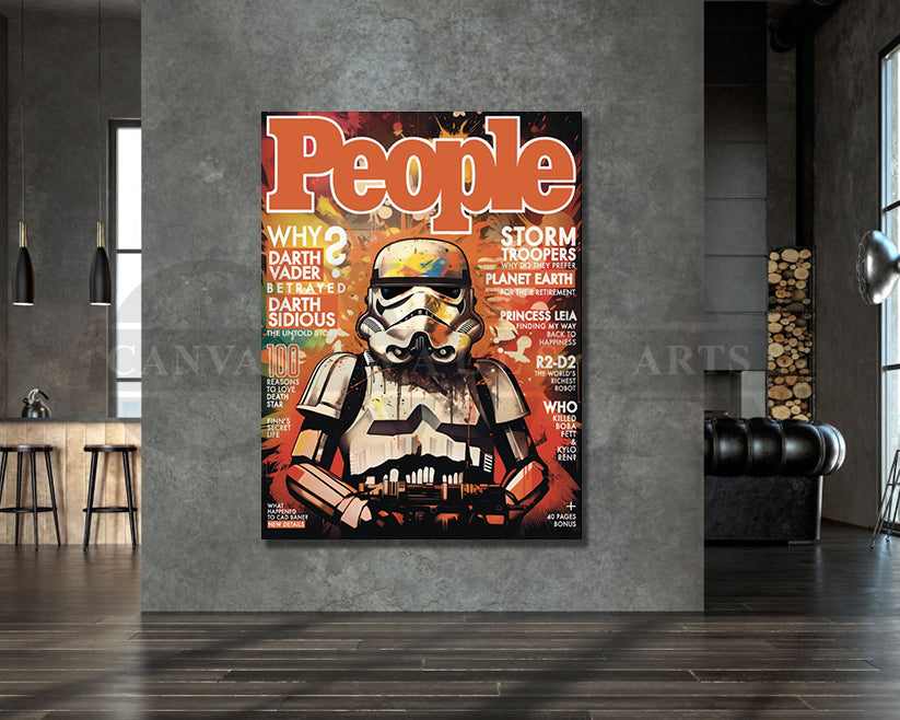 People stormtroopers vogue inspired fashion canvas wall art