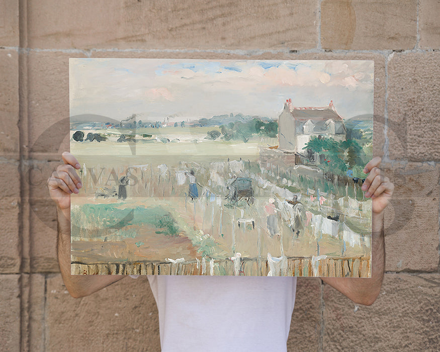 1875 Morisot Laundry by Albrecht Durer Painting Canvas Wall Art