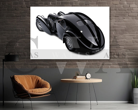 1938 Bugatti Type 57SC Atlantic Canvas Wall Art Car Poster Print