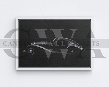 Mercedes-Benz 540K Special Roadster Canvas Wall Art Car Poster Print