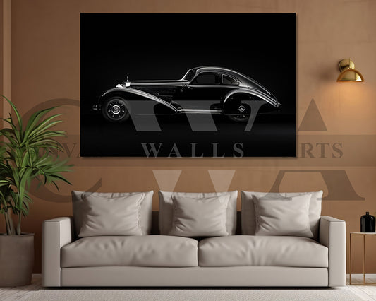 Mercedes-Benz 540K Special Roadster Canvas Wall Art Car Poster Print