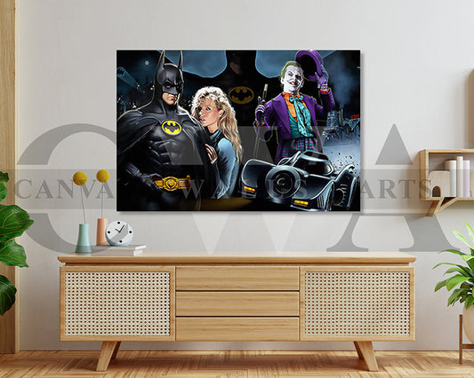 Batman Canvas Wall Art Movie Oil Painting Canvas Print
