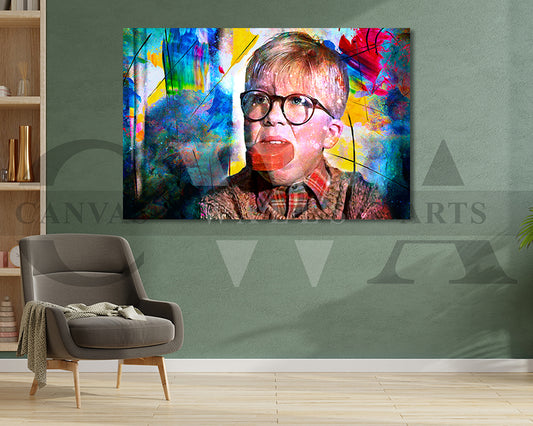 A Christmas Story Wall Art Canvas Wall Art Movie Poster