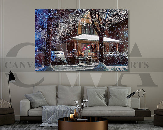 A Christmas Story Wall Art Canvas Wall Art Movie Oil Painting Canvas Print