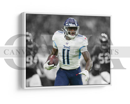 AJ Brown Black & White Canvas Art American Football Canvas Wall Art