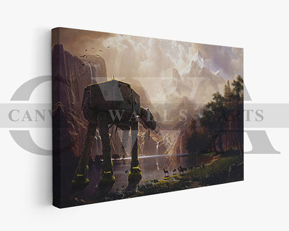 AT-AT Walker Canvas Wall Art Abstract Movie Poster Print