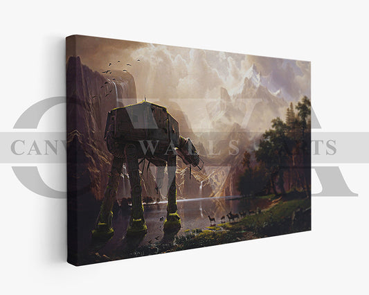 AT-AT Walker Canvas Wall Art Abstract Movie Poster Print