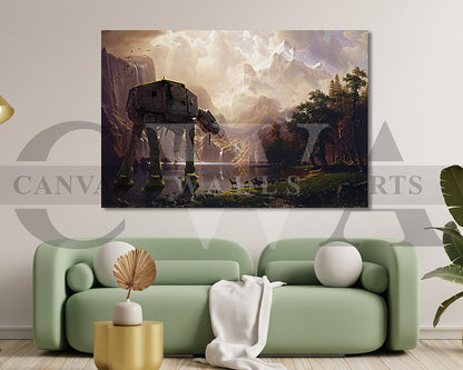 AT-AT Walker Canvas Wall Art Abstract Movie Poster Print