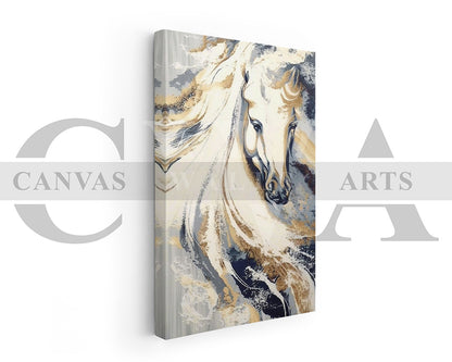 Abstract Horse Canvas Wall Art